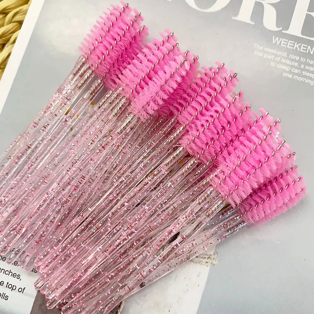 Disposable Crystal Eyelashes Brush Comb