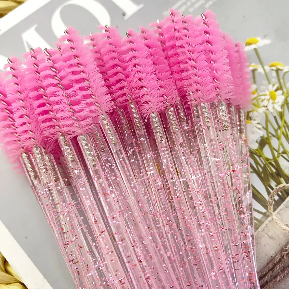 Disposable Crystal Eyelashes Brush Comb